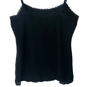 Sonoma Lace Tank Top Camisole Black Stretch Strappy Capsule Minimalist‎ S thumbnail 7