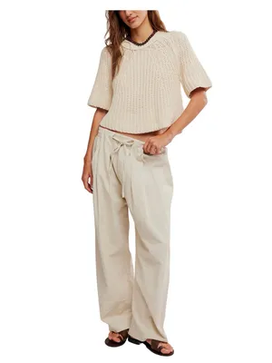 ✨NWOT Free People Chambers Linen Laid Back Pull On Pants XS✨ thumbnail 2