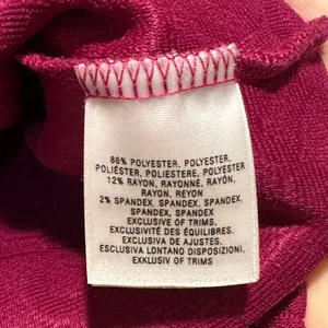 Deletta for Anthropologie‎ magenta textured 3/4 sleeve sweater size s thumbnail 6