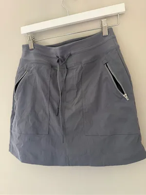 Athleta Trekkie Hiking Skort Gray Blue Built-In Shorts Women’s Size 4 thumbnail 5