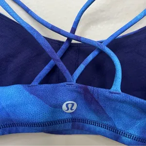 Lululemon Free To Be Tranquil Bra Midnight Tulle Multi Size 6 Sports Bra thumbnail 6
