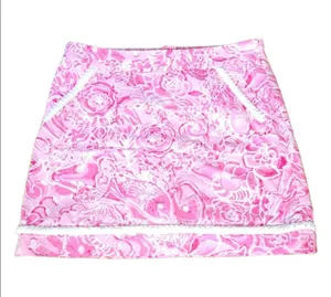 LILLY Pulitzer pink floral skirt size 6 thumbnail 2