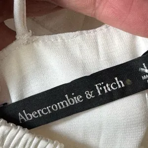 Abercrombie & Fitch ivory Camille slit maxi dress L NWT occasionwear party thumbnail 3