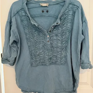 Free‎ People We The Free Redone Tee Blue size M thumbnail 1
