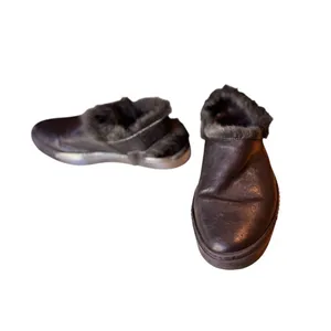Sesto Meucci Black Leather Fur Lined Comfort Clogs Women's 6.5 NWOB Cozy Luxury thumbnail 9