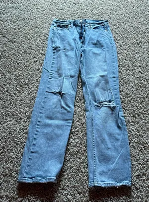 GAP Light Blue High-Rise Distressed Women’s Jeans thumbnail 1