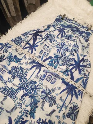 FARM Rio Sweet Rio Maxi Dress in Blue White XXS thumbnail 5