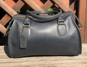 Coach Vintage Broadway Satchel Navy Blue Speedy Leather thumbnail 1