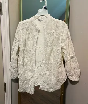 Adore White Button Up Shirt thumbnail 1