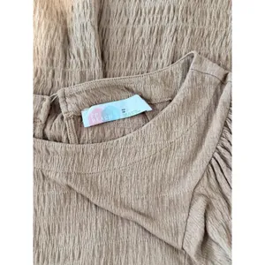 Free People Beach Dress Brown Get Obsessed Babydoll Mini Puff Sleeve A Line XS thumbnail 4