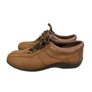 Easy Esprit Women’s Brown Soft Suede Lightweight Tie Casual Loafer Shoes 10M thumbnail 5