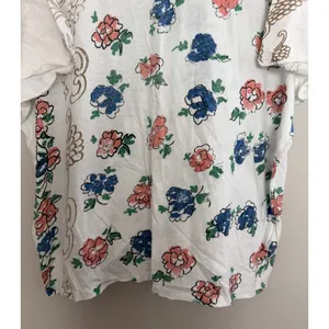 Free People We The Free Nina Boheme Floral Printed Tee Ivory Women's Size Large thumbnail 5
