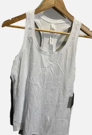 Define Your Inspiration DYI‎ White Jersey Cotton Racerback Tank Top Medium NWT thumbnail 1