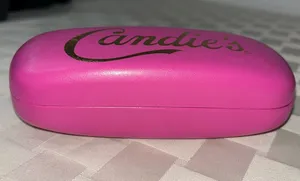 Candie's Fuchsia Eyeglass Case with Gold Script Logo thumbnail 1