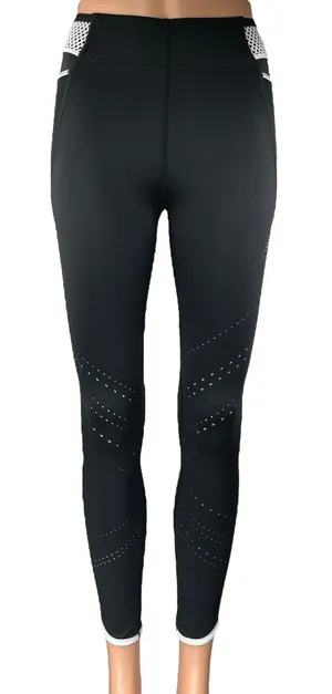 New Balance Q SPEED Shape Shield Black Skinny High Rise Workout Leggings Pants S thumbnail 1