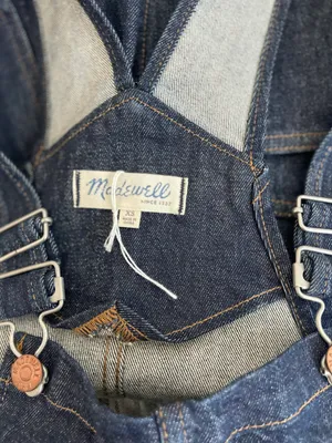 Madewell Flea Market Flare denim overalls thumbnail 5