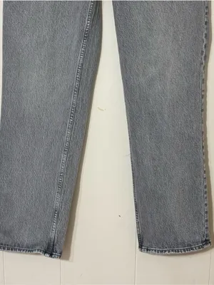 Abercrombie The 90s Straight Jeans Ultra High Rise Gray Wash Size 10 thumbnail 5