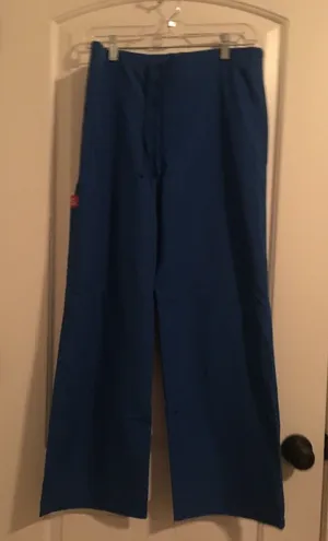 Dickies Women's Scrub Pants Nurse Medical Size Small Royal Blue thumbnail 1