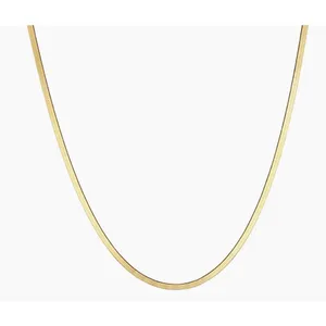NEW Unisex 2mm‎ Gold Filled Layering Herringbone Chain Necklace 18-20” thumbnail 16