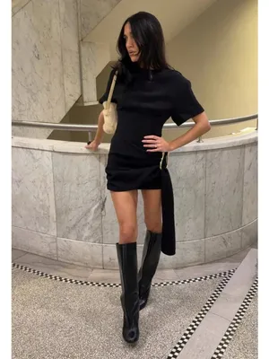 Lioness Martini Mini Dress in Onyx Medium New Womens Tailored Shirtdress thumbnail 10