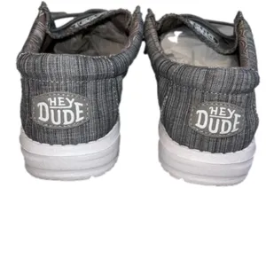 Hey Dude Wally Linen Blend Comfort Shoes Slip On Women’s Size 7 Stone Gray thumbnail 4