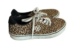 Vans Sport Vulc Sneakers Tennis-Shoes Lace-Up Animal Print Skater Classic Size 8 thumbnail 1