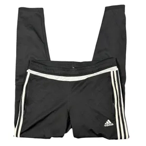 Adidas Climacool Track Pants Womens Medium Black 3 Stripe Zip Ankle Athletic thumbnail 4
