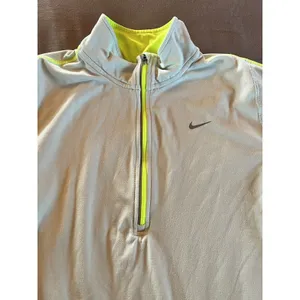 NIKE Pullover Womens Medium Light Blue Green Running Dri Fit Athletic 1/2 Zip thumbnail 6