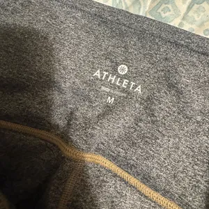 Athleta Leggings Activewear Pocket RN# 54023 High Rise Size medium Heather grey thumbnail 2