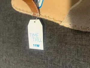 Time and Tru Beige and Tan Espadrille Sandals with Ankle Strap thumbnail 2