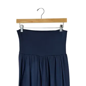 Quince French Terry Modal Wide Leg Pants Women Medium Navy Lounge Athleisure thumbnail 4