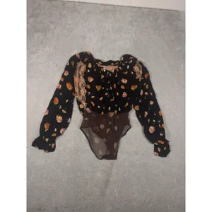 Free People Poppy Floral Printed Bodysuit‎ small Boho Flowy thumbnail 3