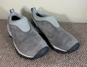 Merrell Womens Gray Suede Size 8 Slip On Shoes Outdoor Hiking Casual Gorpcore thumbnail 1