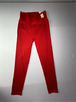 aerie offline Red Seamless High-Waist Leggings thumbnail 2