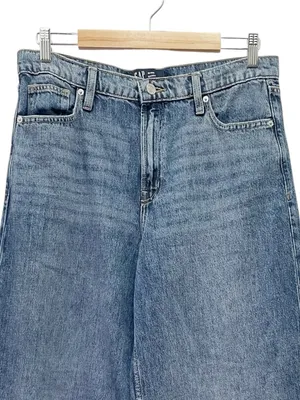 GAP Baggy Jeans Women’s Size 10/30R Dani Dark Wash Wide Leg Cotton Lyocell thumbnail 5