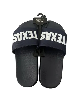 Walmart NWT Texas Slip On Slider Sandals Navy Unisex W9/M8 Everyday Beachwear Pool thumbnail 2