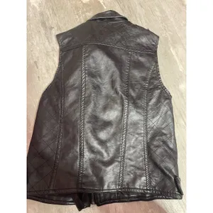 Hot Topic Black Moto‎ Vest XS Faux Leather Asymmetrical Bad Kitty C-0083 thumbnail 3