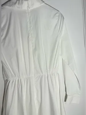NWT Hutch White Button-Front Wrap Long-Sleeve VNeck Midi Shirt Dress 100% Cotton thumbnail 13