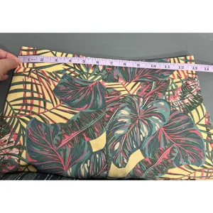 Pull On Wide Leg Cropped Floral Pants Womens Small Beachy Boho Tropical thumbnail 11