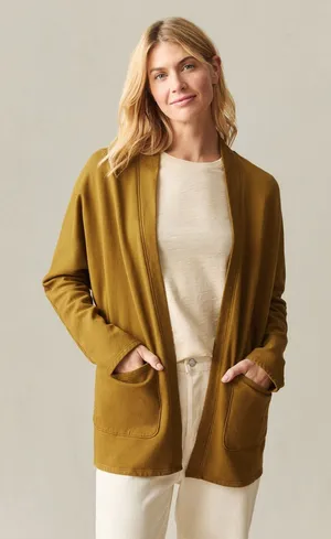American giant Women's French Terry Cardigan size xs thumbnail 1