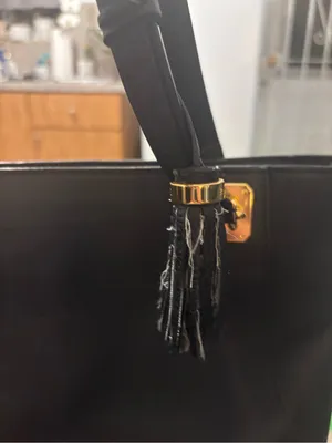Lauren Ralph Lauren leather black tote thumbnail 3