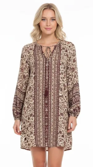Umgee size 1X large floral boho summer dress thumbnail 1
