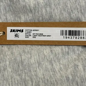 NWT Skims Cotton Jersey T-Shirt XXS thumbnail 4