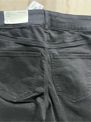 NWT American Eagle super high rise flare pants size 6 thumbnail 7