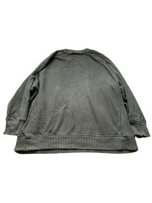 Aerie Crewneck Sweatshirt Olive Green Loungewear Oversized Relaxed Fit thumbnail 5