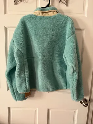 NWT The North Face Women’s Sherpa Fleece Jacket - Wasabi with Cream Trim Size XL thumbnail 5