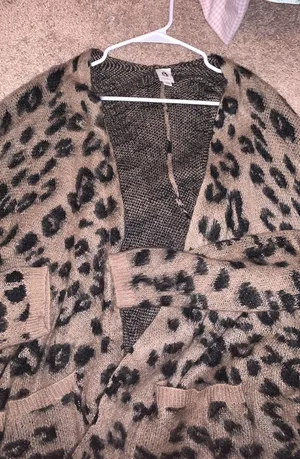 cheetah cardigan thumbnail 2