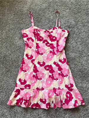 Love Riche Pink Floral Mini Dress thumbnail 1