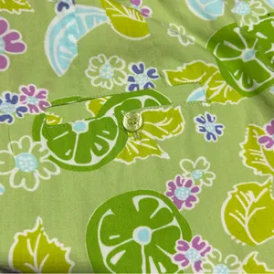 Vintage Lilly Pulitzer White Label Green Citrus Floral Print Mini Skirt Preppy thumbnail 7