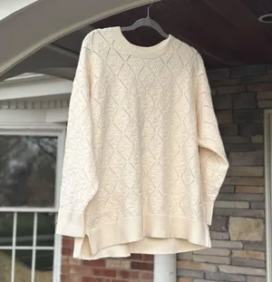 NWT Cyrus Cream Sweater!  XL thumbnail 2